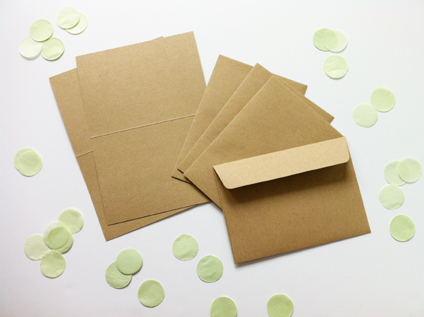 Lieschens Tipp für die Hochzeitseinladung: Briefumschläge aus Kraftpapier