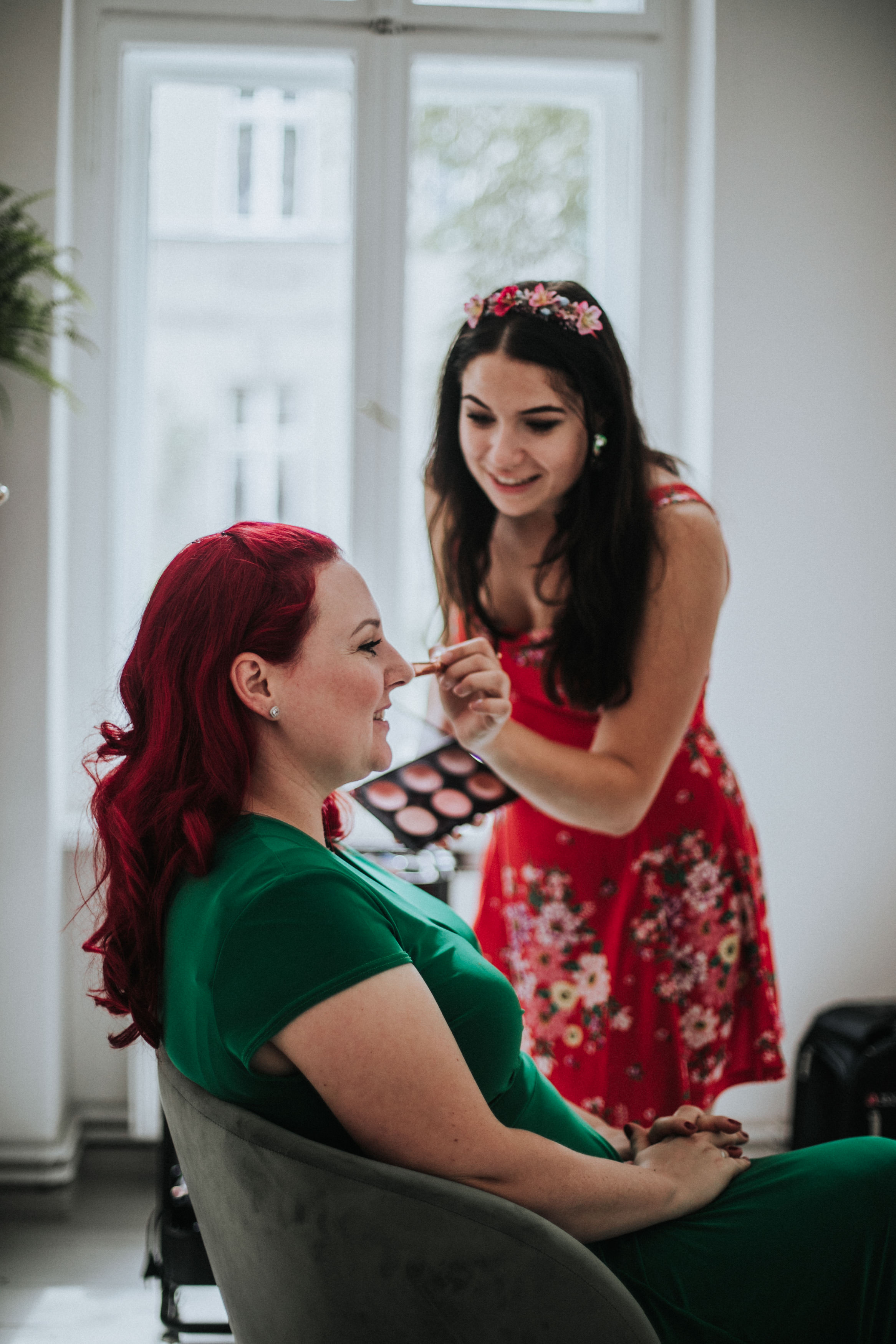 Junggesellinnenabschied in Berlin - Blumenkränze, Styling und Fotoshooting