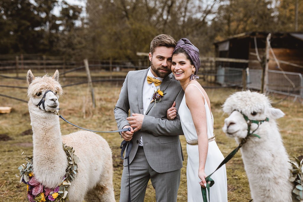 Alpaka Love Wedding Styled Shoot Annika und Gabriel Fotografie